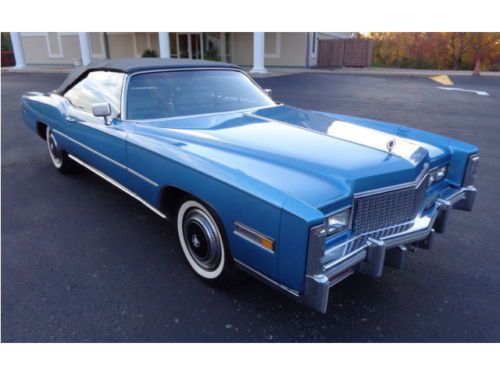 Cadillac eldorado convertible factory a/c original 1976