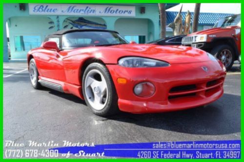 Rt10 rt/10 8l v10 manual rwd convertible low miles clean collector quality