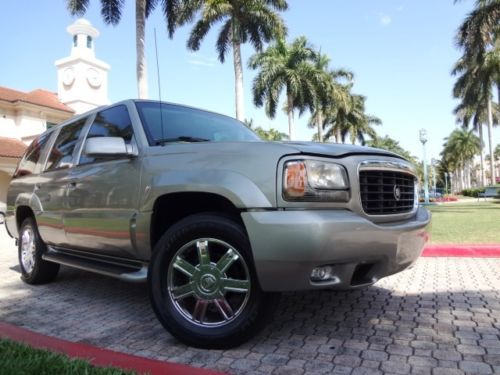 2000 cadillac escalade 4x4 clean carfax beautiful rust free florida vehicle rare