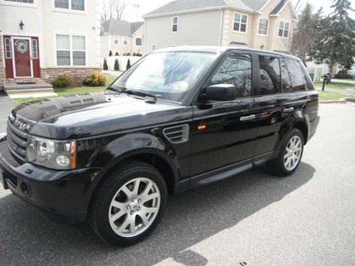 07 land rover range rover sport hse 84000 miles black leather navigation clean