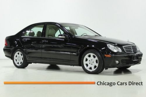 06 c280 4matic navigation sunroof xenon sirius 6cd memory seat one owner rare!