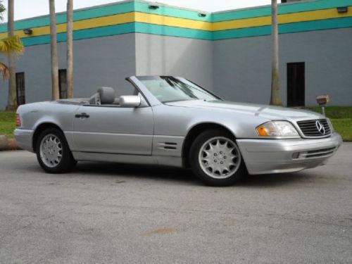 Sl500 convertible with hard top xenon headlights silver / gray leather