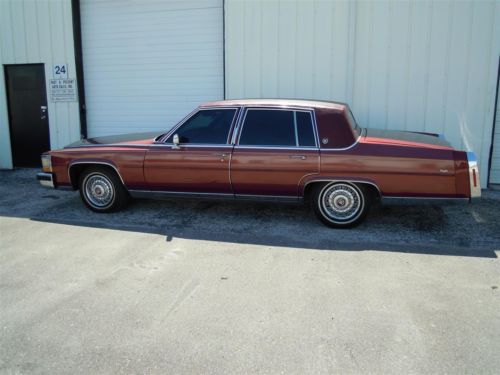 1987 cadillac brougham fleetwood 2-owner cold a/c 57k miles *rare* no reserve!