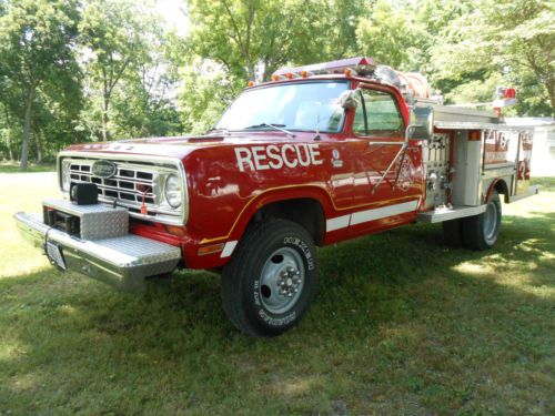 1975 dodge 4x4 power wagon fire truck!!!!!!