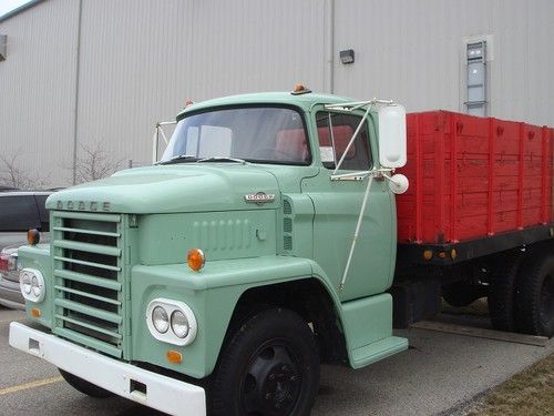 1965 dodge d500 farm grain truck roll off hot rat rod tilt bed flat car hauler