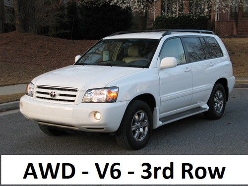 2005 toyota highlander base sport utility 4-door 3.3l, awd, 3rd row seating