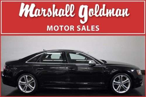 2013 audi s8 quattro phantom black pearl black leather nav b&amp;o only 3700 miles