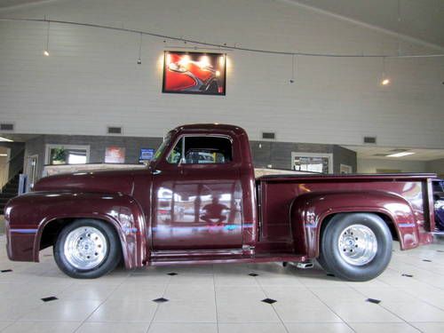 1953 ford f 100 custom pro street hot rod 454 engine 350 turbo trans nitros nice