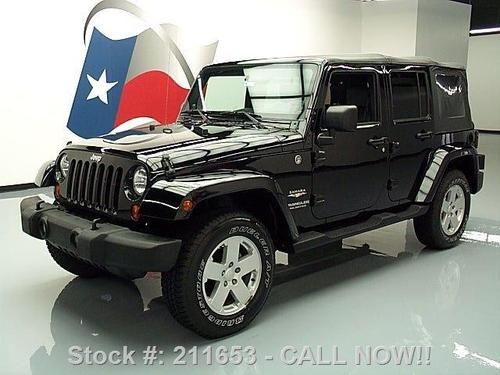 2007 jeep wrangler unltd sahara convertible 4x4 nav 63k texas direct auto