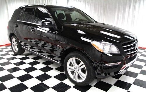 2012 mercedes ml350 - blk/blk - s01 pkg - lane tracking pkg - carfax guaranteed!