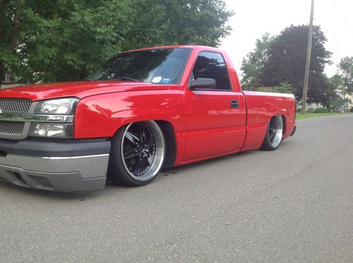 2003 silverado fully custom air bagged 58,000 miles 6 link lays frame on 22's