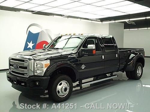 2013 ford f350 platinum crew 4x4 diesel dually nav 7k!! texas direct auto