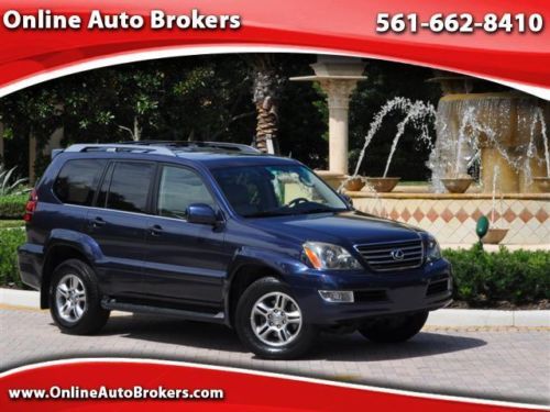 2005 lexus gx 470 awd, rare sport package, navigation, tv/dvd, third row, carfax