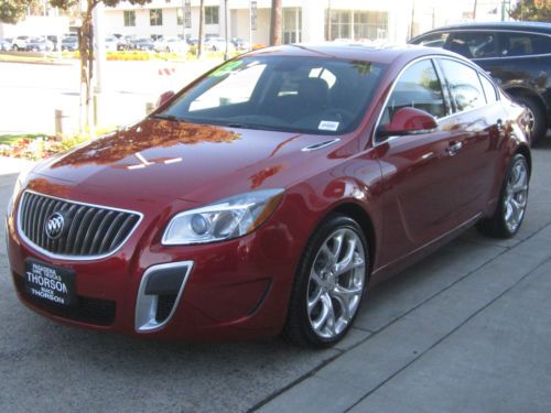 2013 buick regal gs sedan 4-door 2.0l manual sunroof navigation red