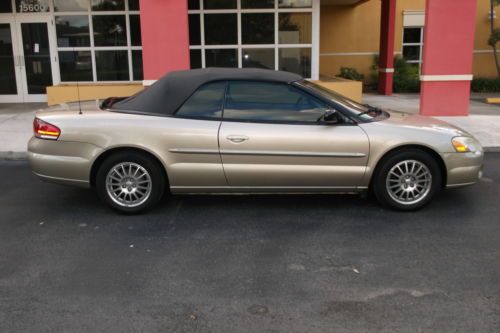 2005 chrysler sebring convertible low miles florida car new top