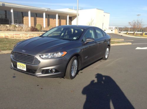 2013 ford fusion energi titanium 1650 miles plug in hybrid luxury  sterling grey