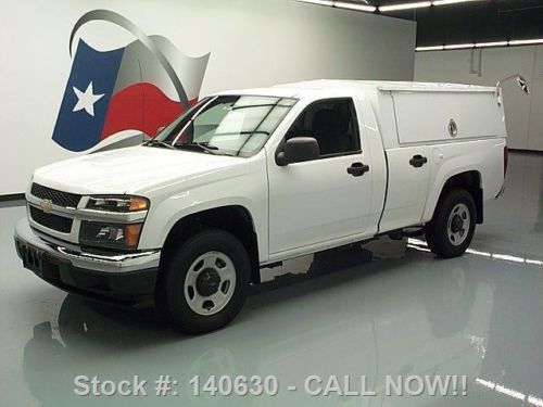 2010 chevy colorado reg cab mid-box utility topper 75k texas direct auto