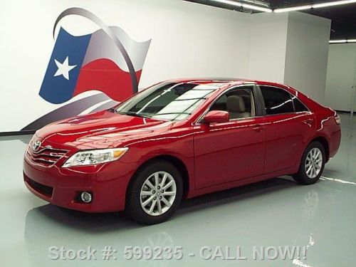 2010 toyota camry xle v6 leather sunroof navigation 32k texas direct auto