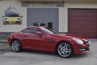 2014 red! slk 250 spoke wheels, , panorama roof, 7 speed automatic transmission