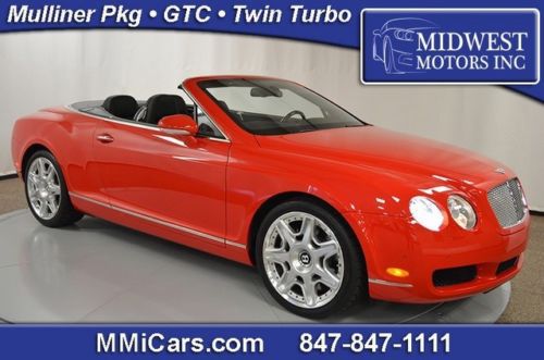 2009 bentley continental gtc mulliner convertible st james red/beluga 2010 2011