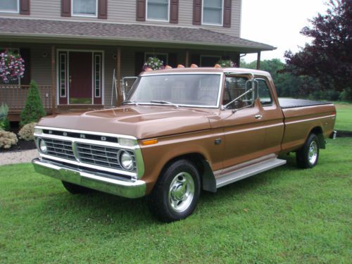 1975 ford f-250 custom supercab 40,000 orig mi, 100% rust free, 100% orig paint