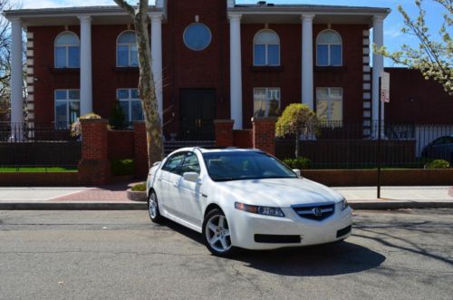 2005 acura tl dvd/tv navigation spoiler 1 owner runs new rare white