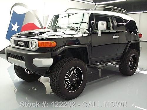 2012 toyota fj cruiser auto 4x4 lift rear cam 20's 13k! texas direct auto