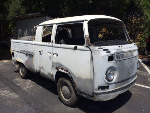 1971 vw volkswagen bus double cab pick up truck