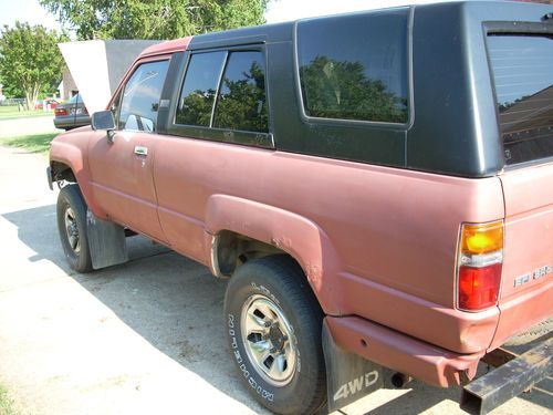 Convertible 4-wheel-drive, 1989 toyota 4runner, sr5 sport utility 2-door 2.4l