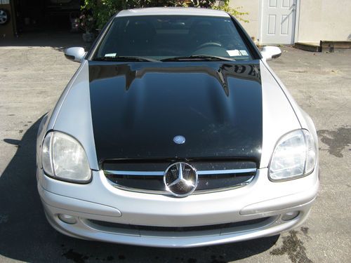 2001 mercedes-benz kompressor convertible 2.3l 73,000 miles two-tone 2000 1999