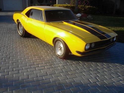 1967 ss chevrolet camaro big block 396 classic vintage yellow rare first year