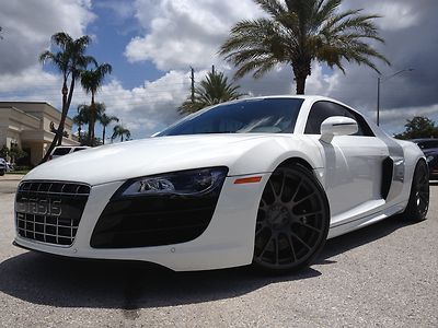 2011 r8 v-10 coupe quattro huge stasis upgrade 1 owner florida car 750hp