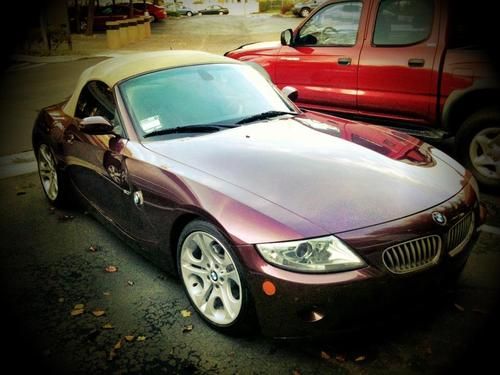 2005 bmw z4 3.0 roadster conv 2d(automatic, 71k miles, cream interior) - $16000