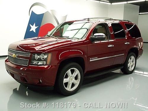 2009 chevy tahoe ltz sunroof nav rear cam dvd 20's 49k texas direct auto