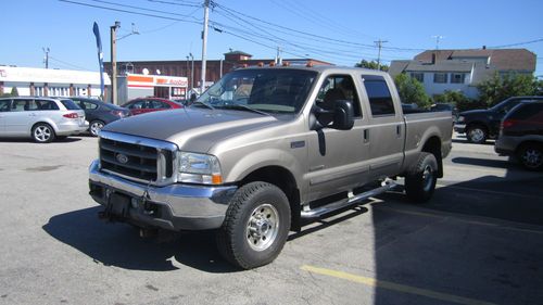 2002 ford f350 7.3 power stroke diesel 4x4 crew cab w/fisher minute mount plow