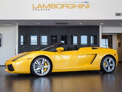 2006 lamborghini gallardo spyder e-gear pearl yellow nav cam only 3509 miles