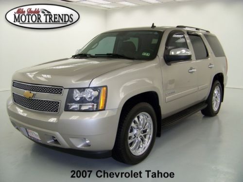 2007 chevy tahoe ltz dvd chrome 20&#039;s park assist htd mem seats 3rd row 61k