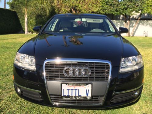 Super clean! 2007 audi a6, 4 door (black / tan leather interior w/ sun roof)