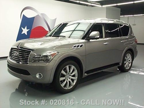 2012 infiniti qx56 4x4 theater sunroof nav dvd 22&#039;s 19k texas direct auto