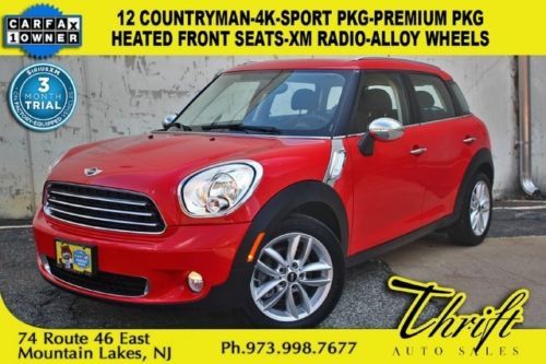 12 countryman-4k-sport pkg-premium pkg-heated front seats-xm radio