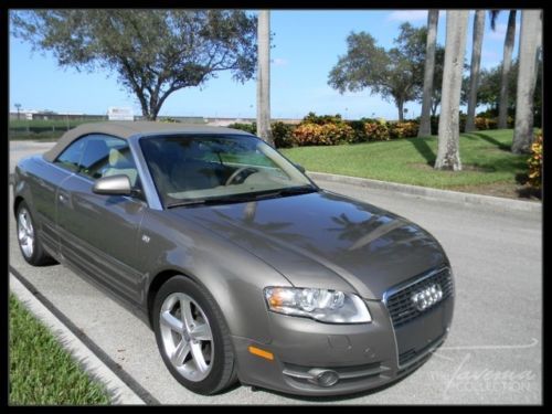 08 a4 cabriolet, 3.2l v6, convenience pkg, heated seats, leather xenon fl