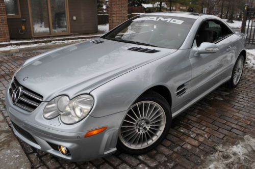 2003 sl55 amg conv.no reserve.leather/navi/heat/pano/18&#039;s/cool/salvage/rebuilt