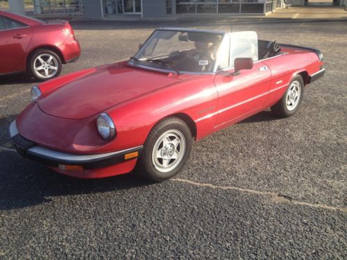 Collectible vintage 1987 alfa romeo spider veloce - pininfarina coachbuilt