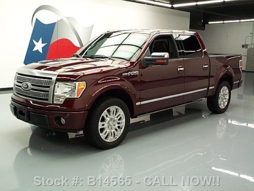 2009 ford f-150 platinum crew sunroof nav rear cam 20&#039;s texas direct auto