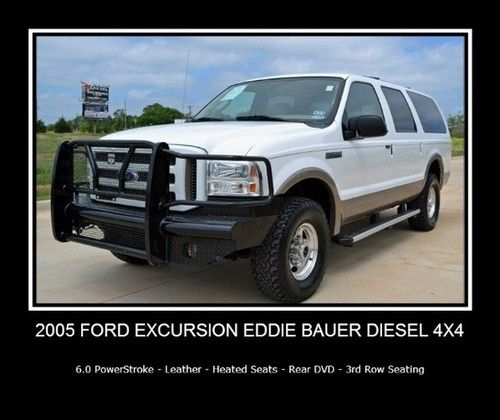 4x4 powerstroke diesel -- eddie bauer -- rear dvd -- 2-tone leather -- nice!