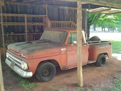 1965 stepside 350ci,350 trans, custom look, hood scoop, button tuck interior