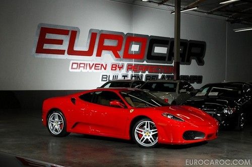 F430 coupe corsa red scuderia shields daytona seats carbon fiber low miles