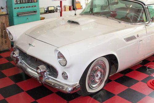 1956 ford thunderbird white t-bird tbird thunder bird