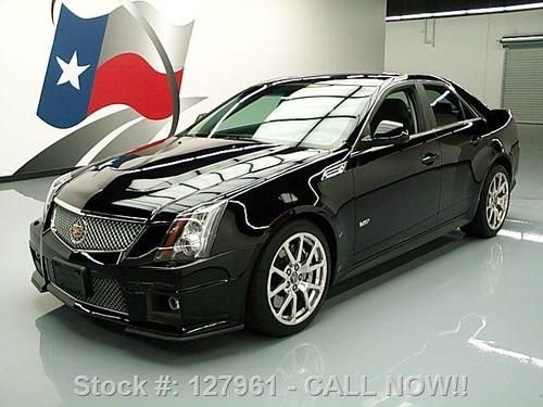 2010 cadillac cts v recaro seats pano sunroof nav 35k! texas direct auto