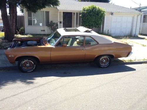 1972 chevy rally nova factory skyroof top! very rare sweet project!